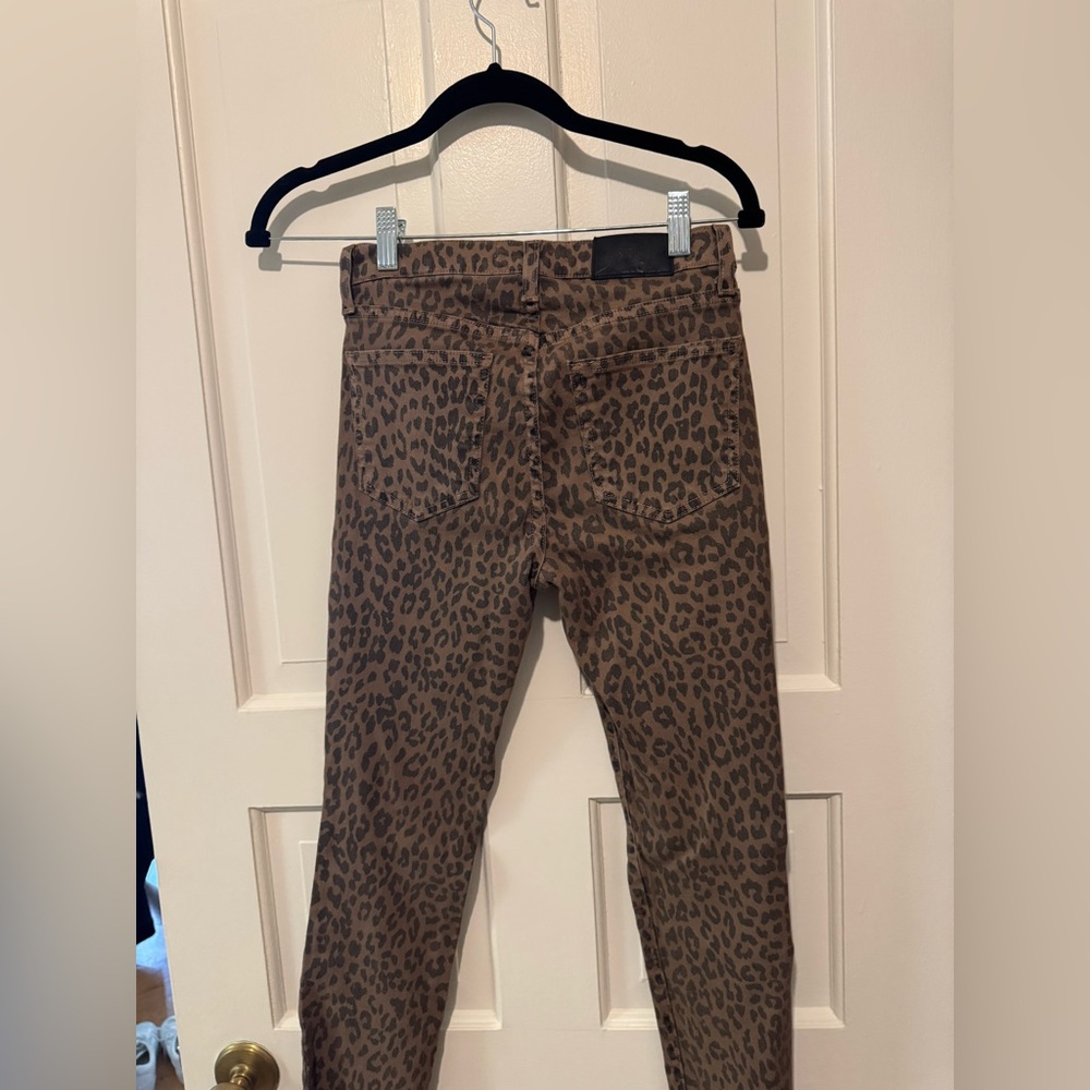 Pistola Denim Set, Leopard Print Jacket and Skinny Jeans, Size: XS/24 - Picture 9 of 10